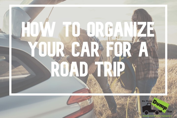 organize your car for road trip